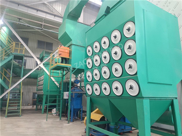 山東天造自動噴砂房除塵系統